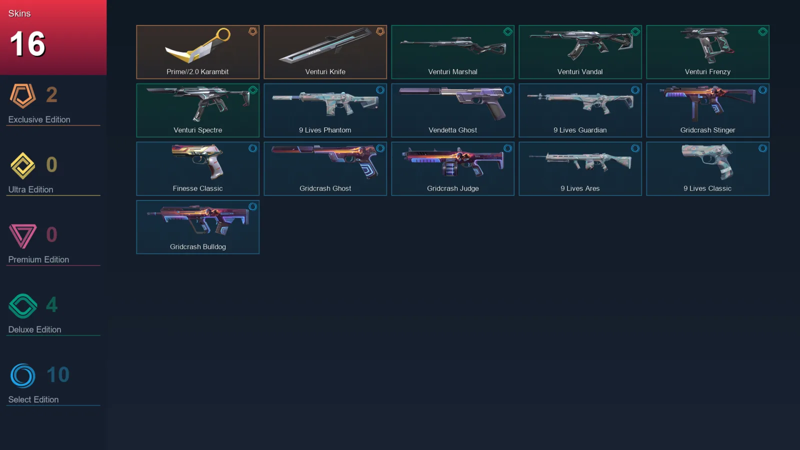 EU | Lv63 | Unranked | 16 Skin | 10 Agent | 27 Buddy — Valorant account