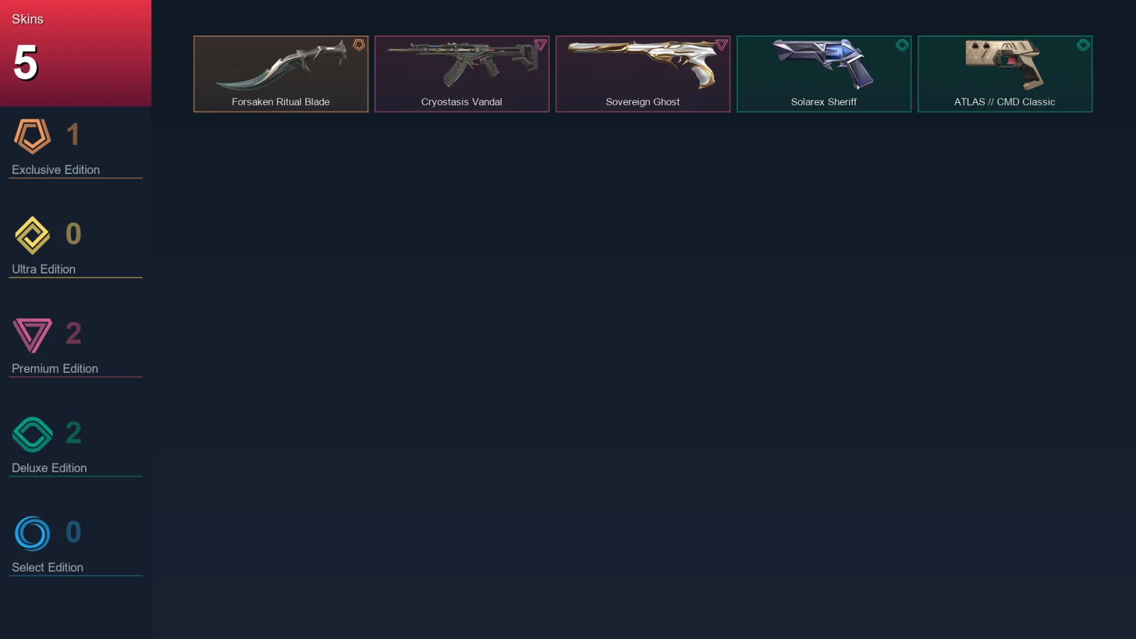 AP | Lv47 | Unranked | 5 Skin | 12 Agent | 17 Buddy
