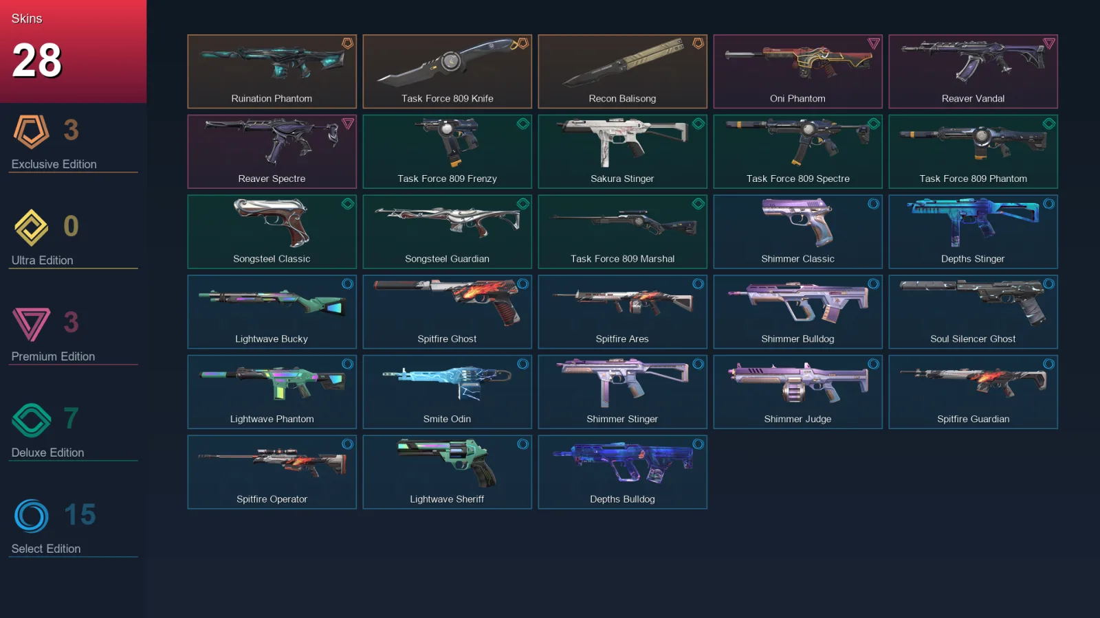 EU | Lv69 | Unranked | 28 Skin | 21 Agent | 38 Buddy