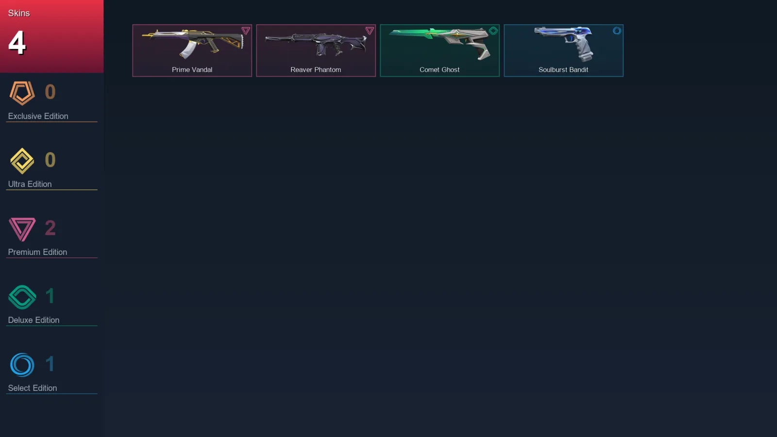 EU | Lv75 | Unranked | 4 Skin | 27 Agent | 26 Buddy