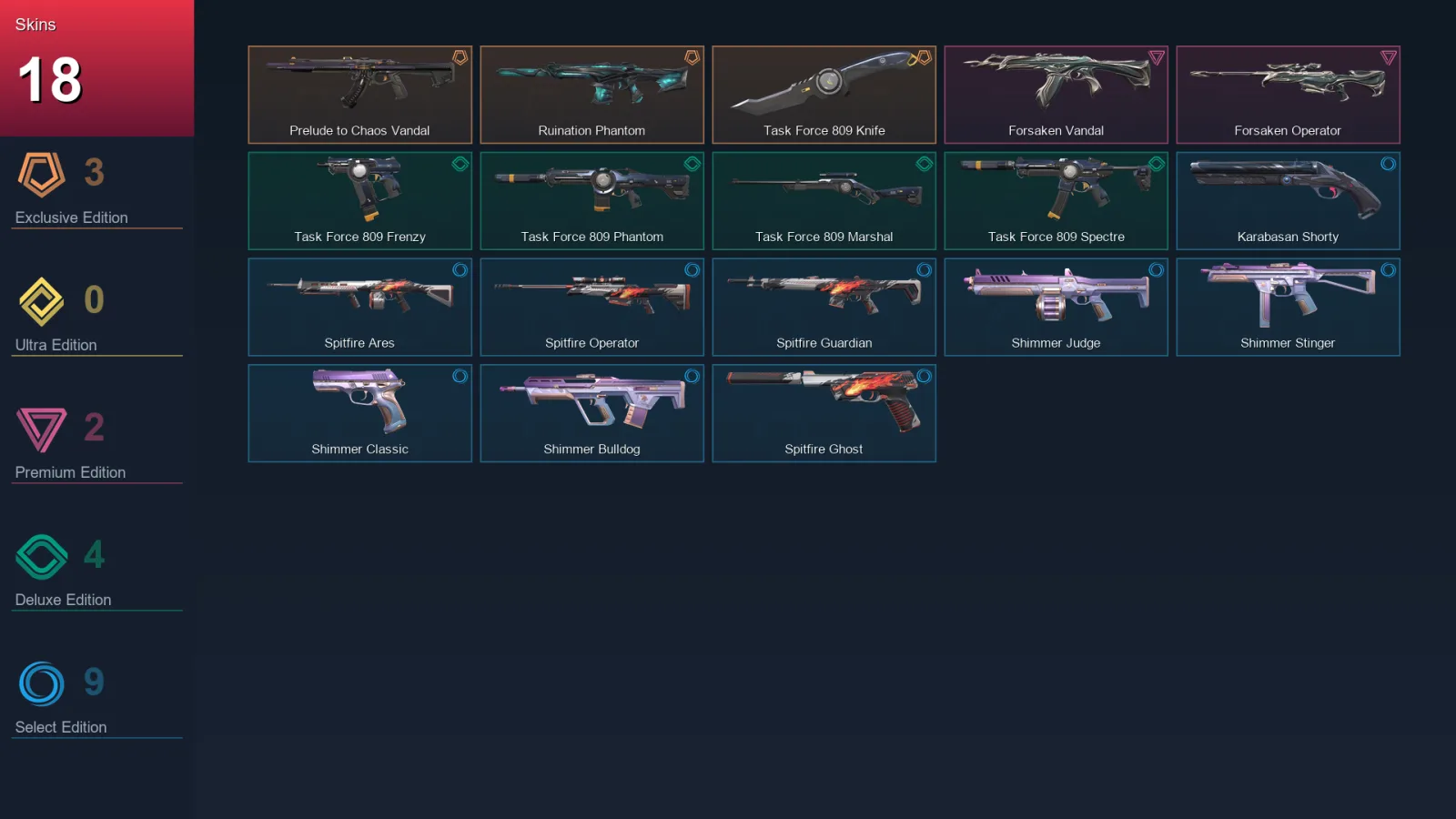 AP | Lv67 | Unranked | 18 Skin | 17 Agent | 40 Buddy — Valorant account