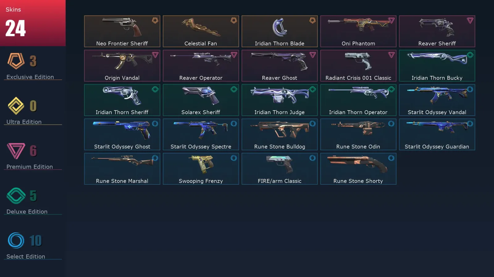 [Valorant] | EU | Level 128 | Silver 2 | 29 Agents | 24 Skins — Valorant account