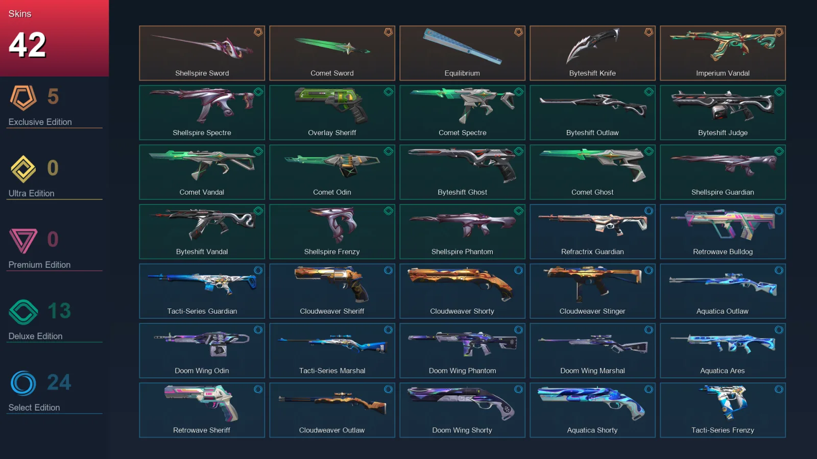 AP | Lv115 | Unranked | 42 Skin | 28 Agent | 50 Buddy — Valorant account
