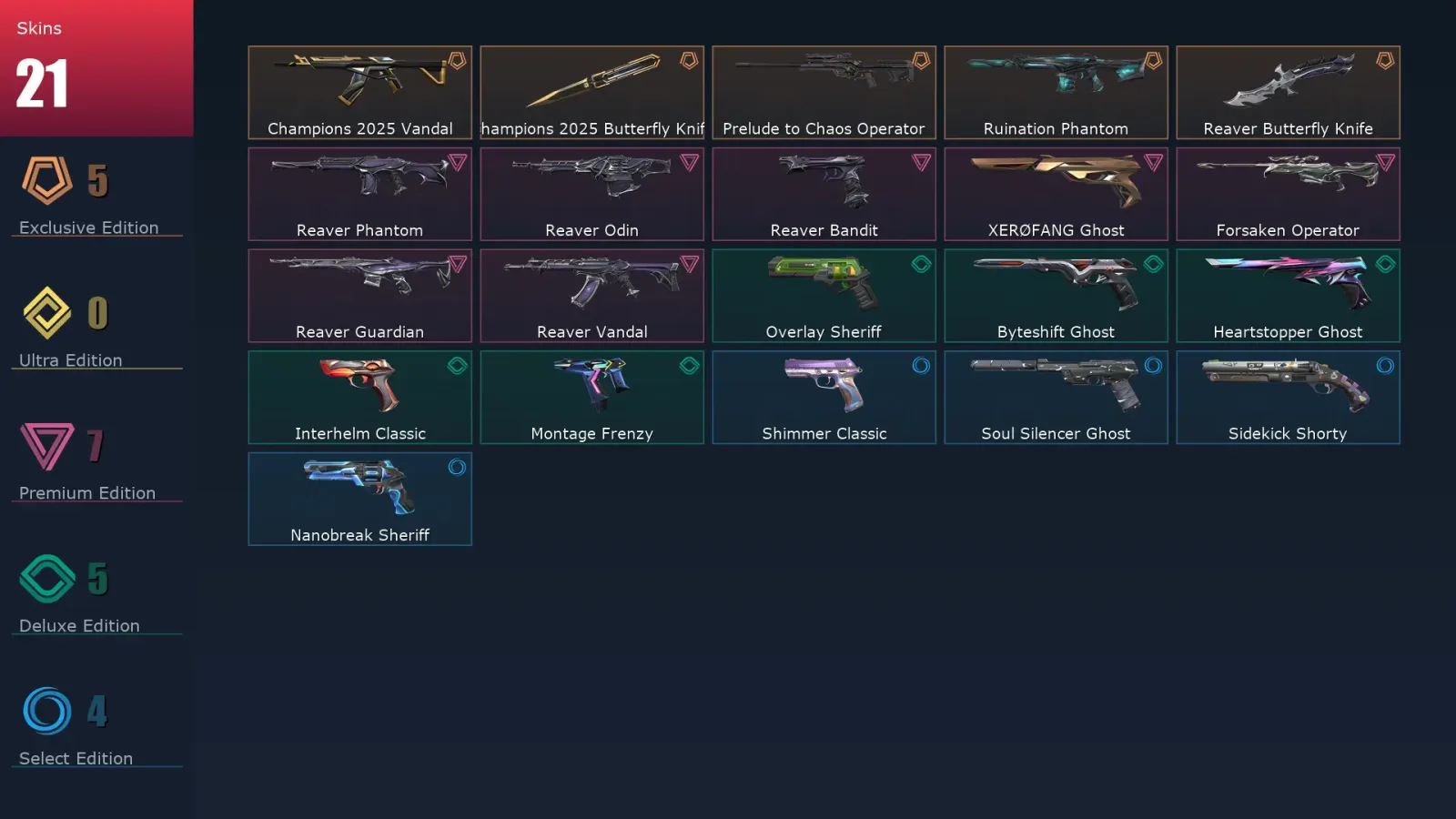 [Valorant] | EU | Level 146 | Diamond 2 | 29 Agents | 21 Skins — Valorant account