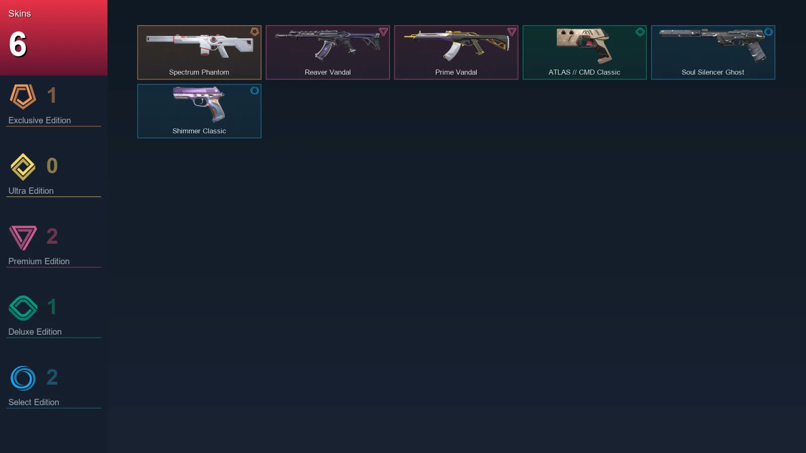 NA | Lv103 | Unranked | 6 Skin | 26 Agent | 51 Buddy