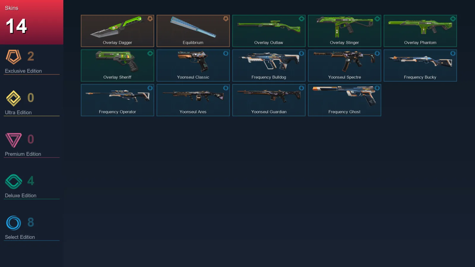 EU | Lv38 | Unranked | 14 Skin | 13 Agent | 20 Buddy — Valorant account