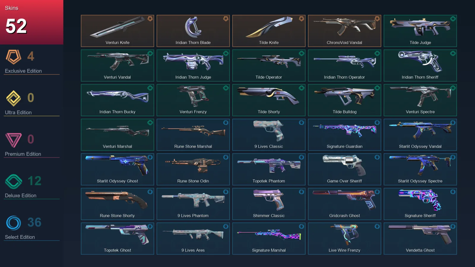 LA | Lv199 | Unranked | 52 Skin | 27 Agent | 92 Buddy — Valorant account