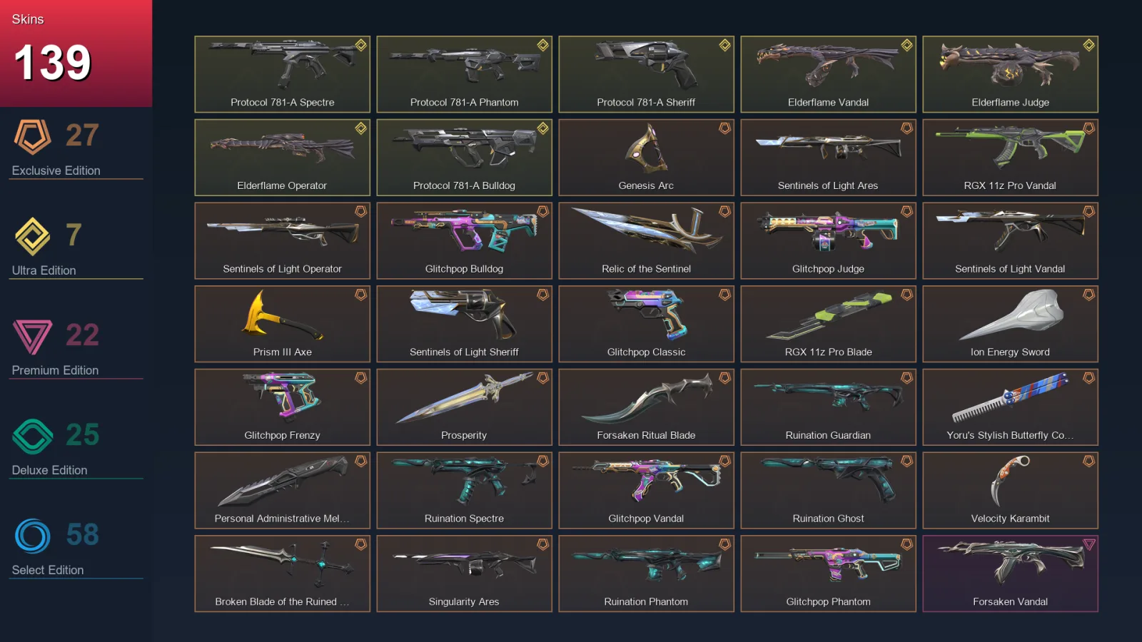 NA | Lv91 | Unranked | 139 Skin | 19 Agent | 88 Buddy