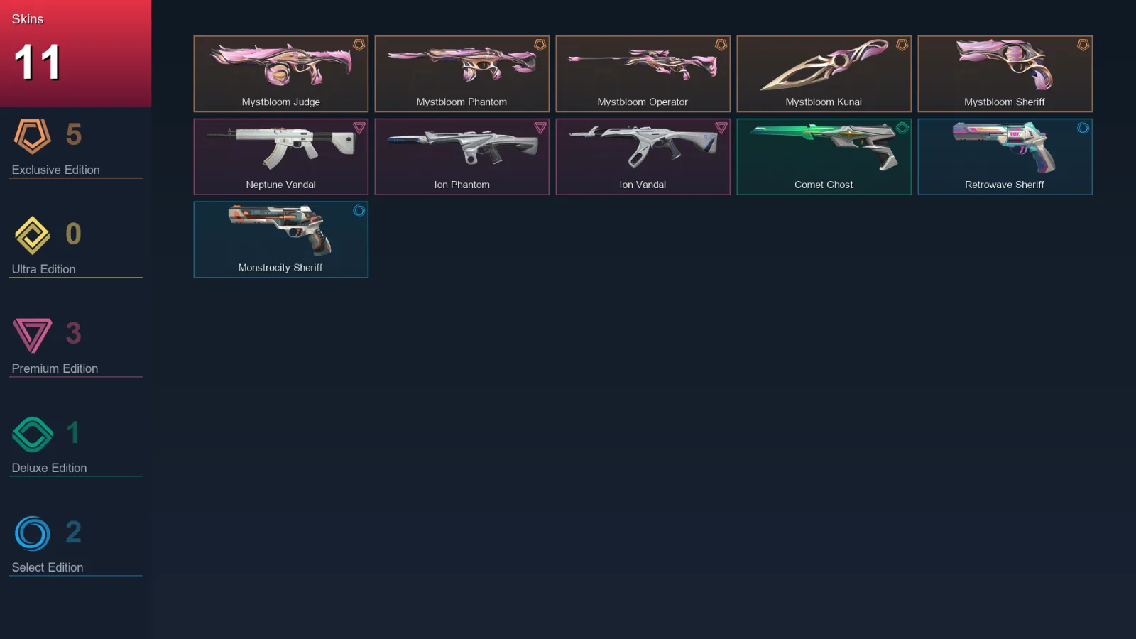 AP | Lv89 | Unranked | 11 Skin | 24 Agent | 39 Buddy