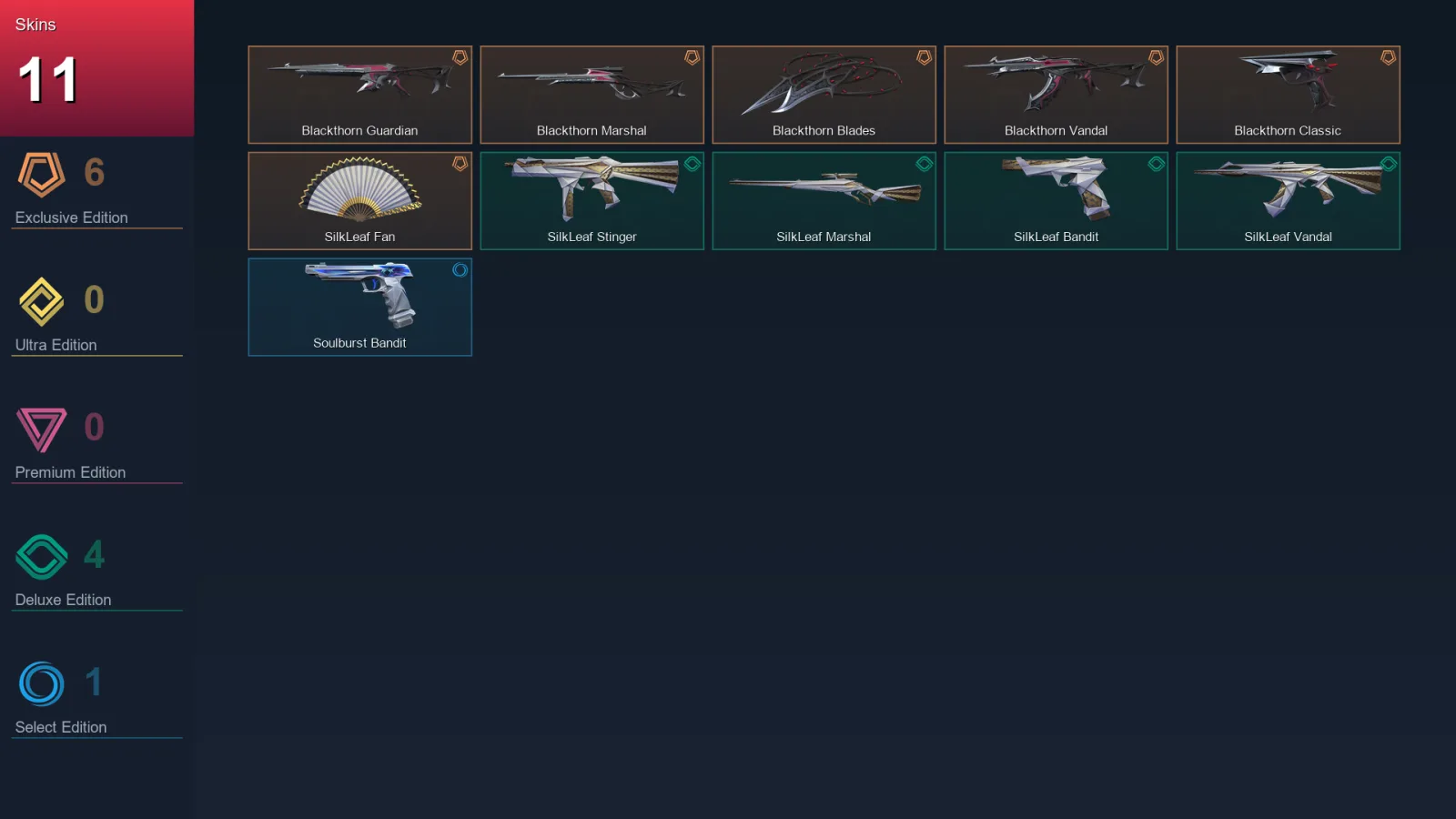 EU | Lv34 | Unranked | 11 Skin | 12 Agent | 10 Buddy