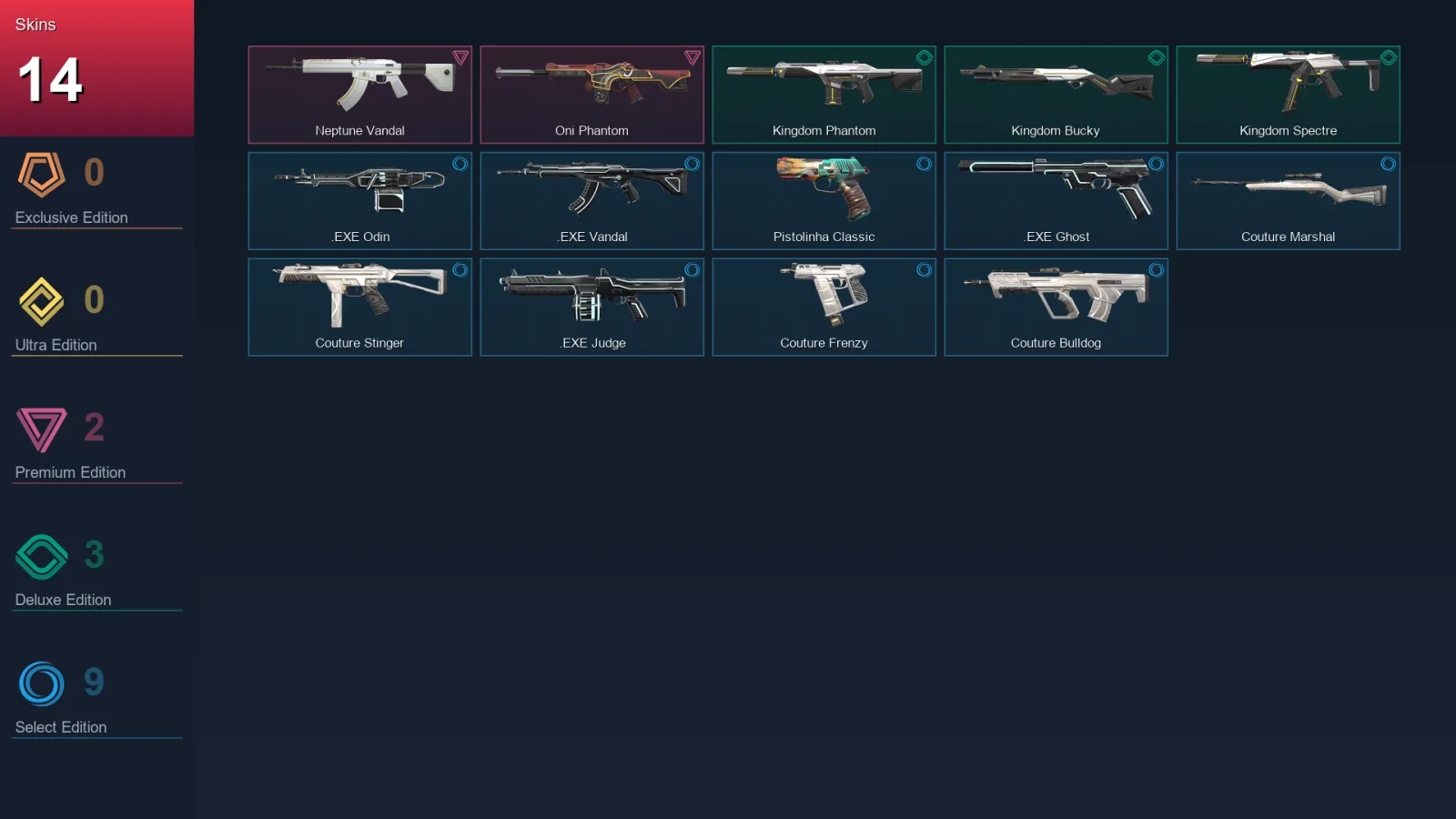 AP | Lv29 | Unranked | 14 Skin | 10 Agent | 26 Buddy