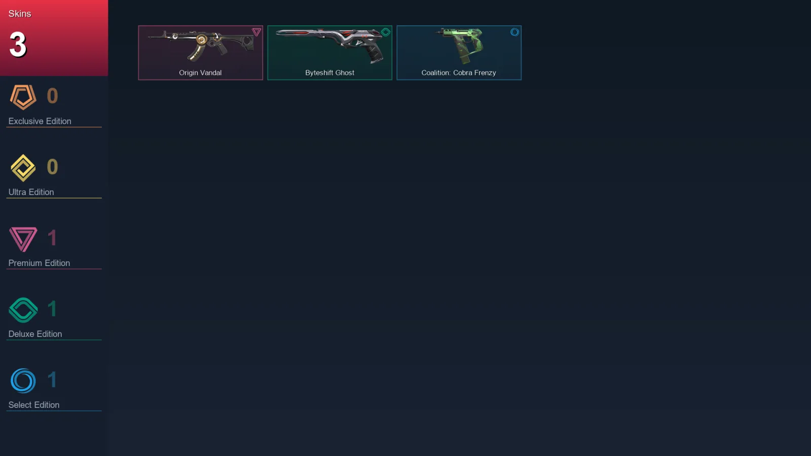AP | Lv114 | Unranked | 3 Skin | 26 Agent | 48 Buddy