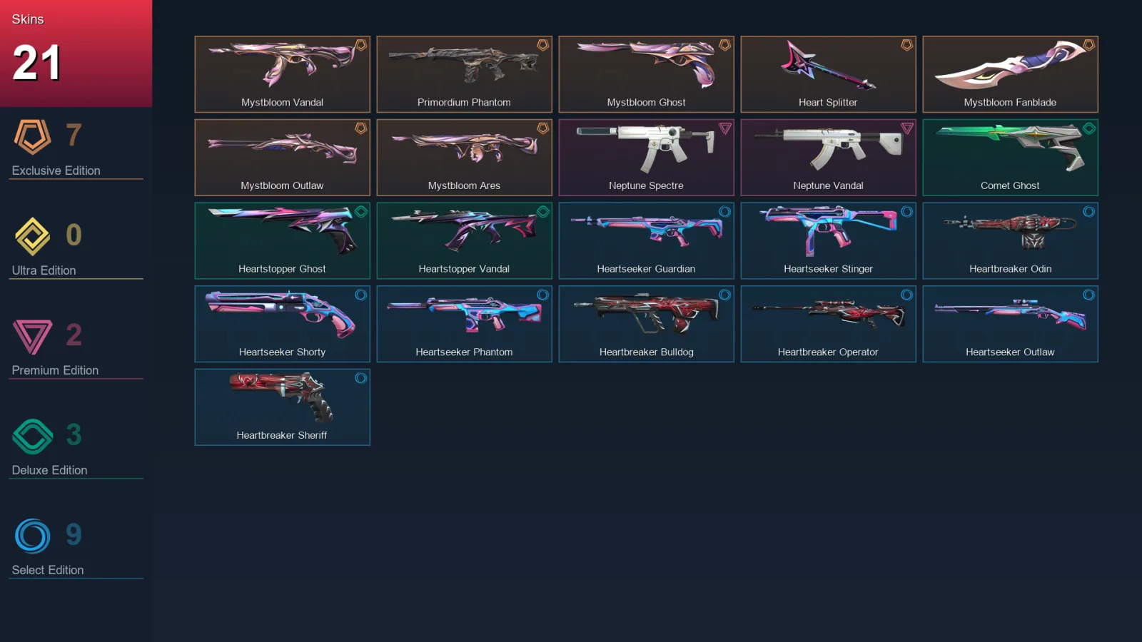 BR | Lv94 | Unranked | 21 Skin | 18 Agent | 39 Buddy