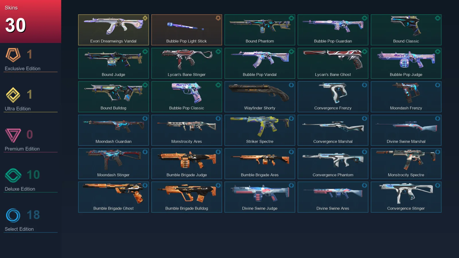 BR | Lv72 | Unranked | 30 Skin | 27 Agent | 67 Buddy