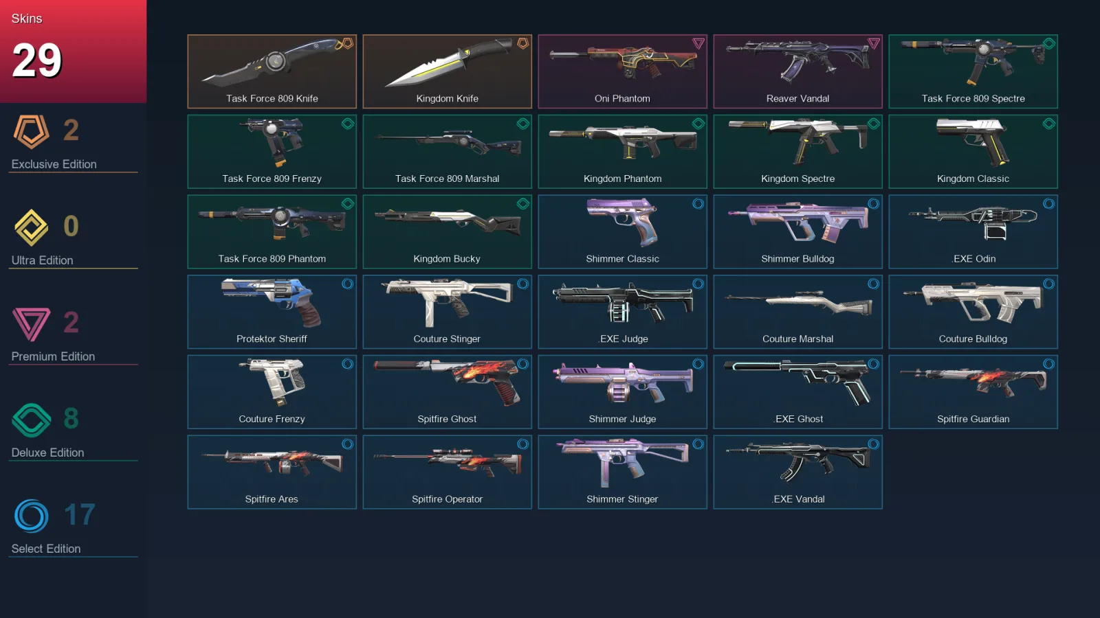 AP | Lv99 | Unranked | 29 Skin | 23 Agent | 67 Buddy