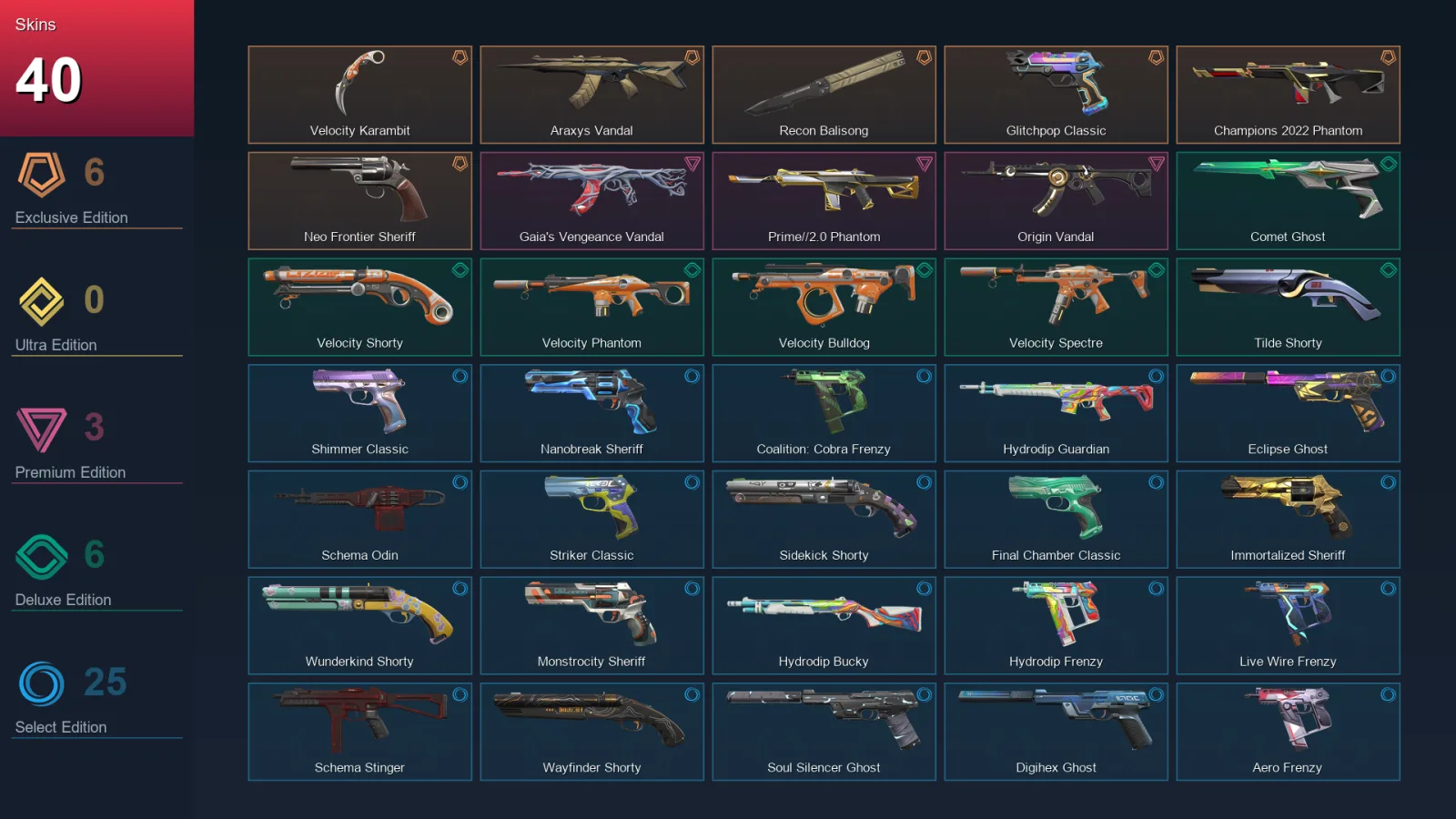 BR | Lv310 | Unranked | 40 Skin | 28 Agent | 140 Buddy