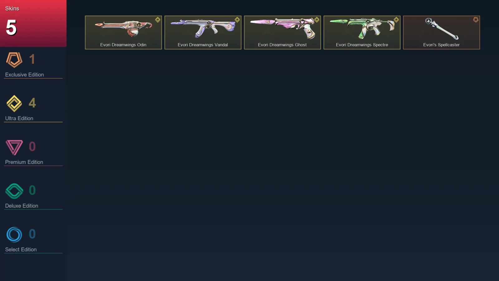 NA | Lv10 | Unranked | 5 Skin | 18 Agent | 5 Buddy