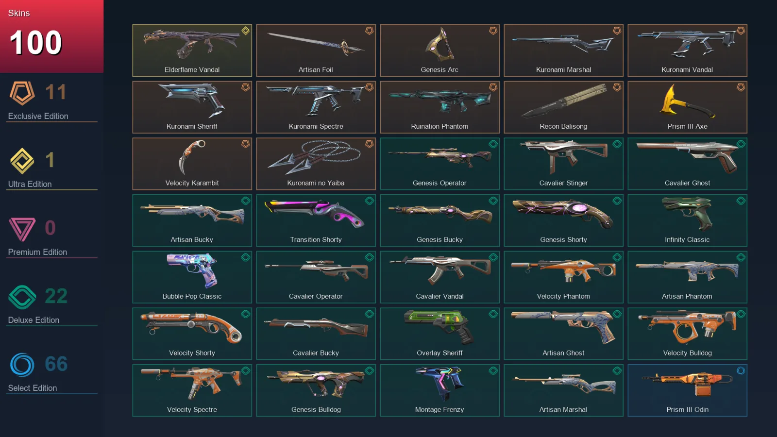 EU | Lv479 | Unranked | 100 Skin | 29 Agent | 172 Buddy