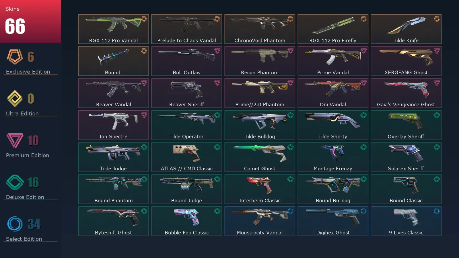 [Valorant] | EU | Level 393 | 29 Agents | 66 Skins — Valorant account