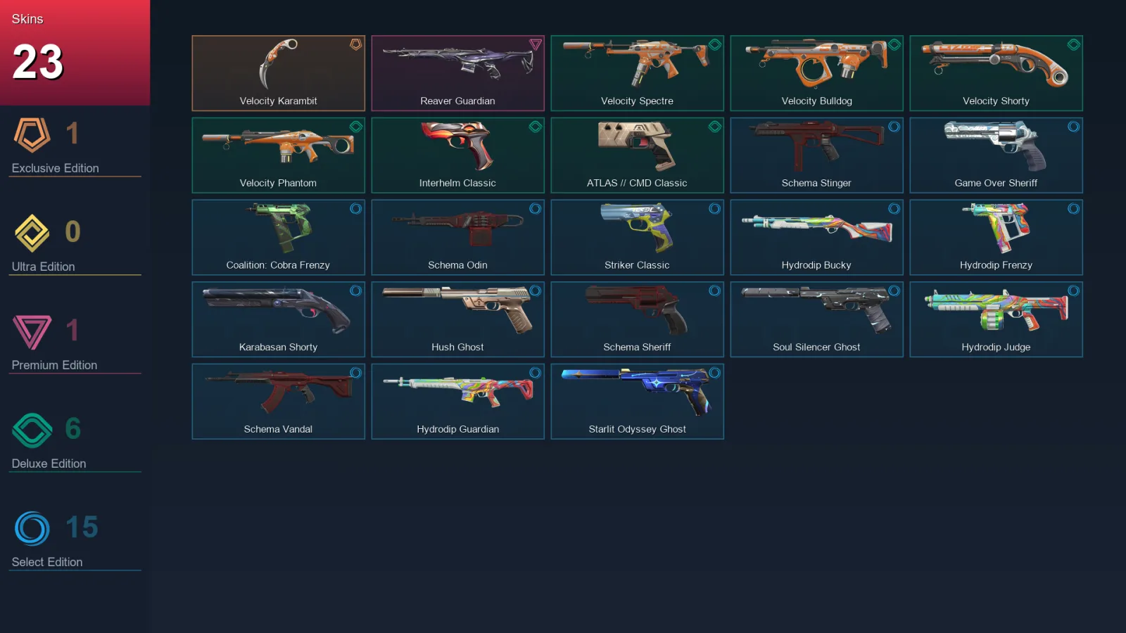 LA | Lv221 | Unranked | 23 Skin | 28 Agent | 65 Buddy