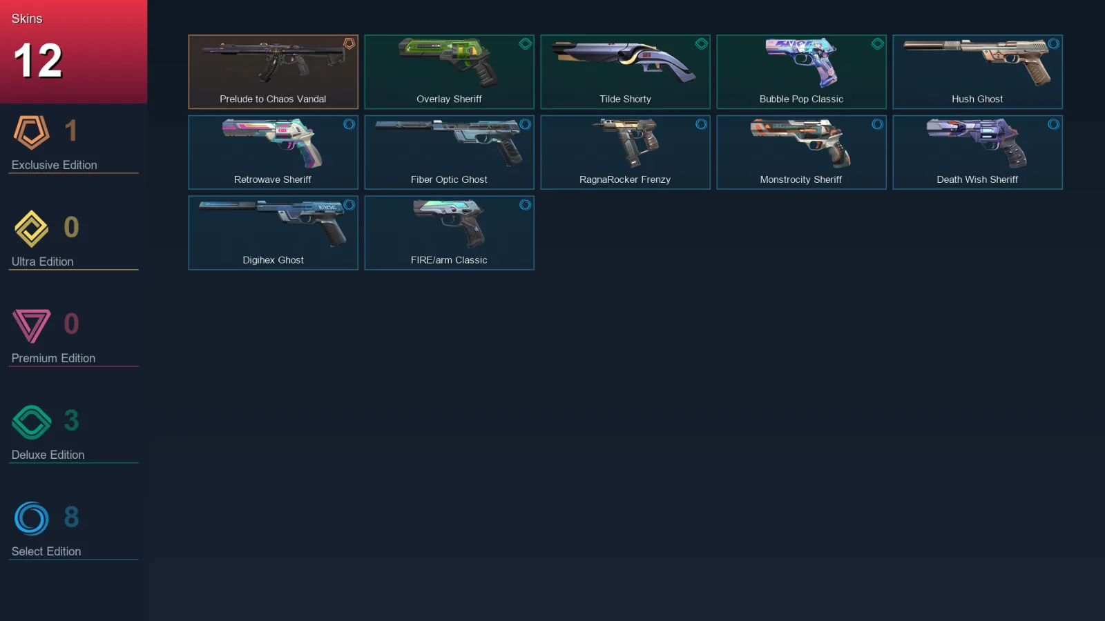 LA | Lv175 | Unranked | 12 Skin | 27 Agent | 64 Buddy
