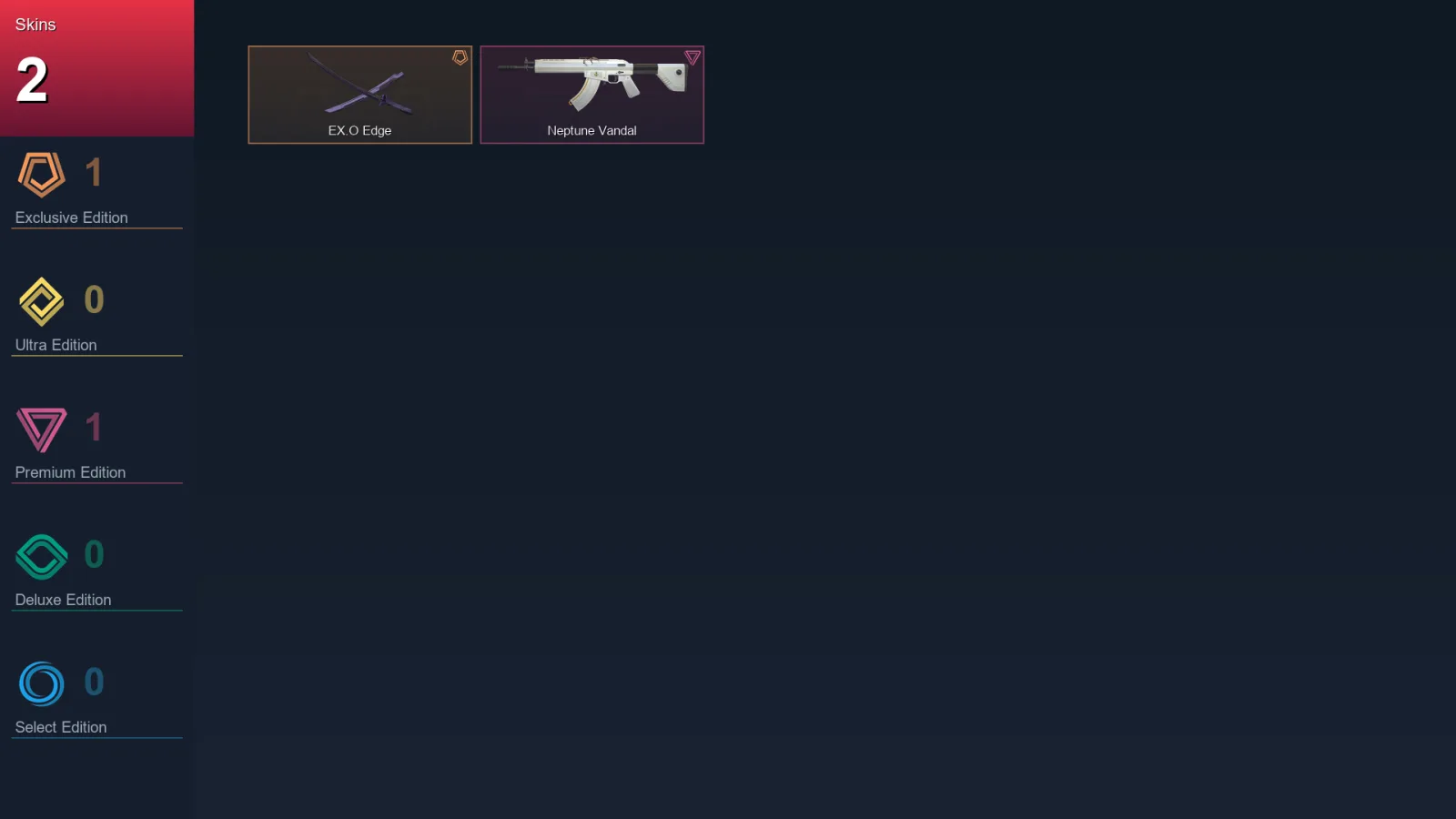 EU | EX.O Edge | Neptune Vandal | 2 Skin | 11 Agent | 13 Buddy | Lv33