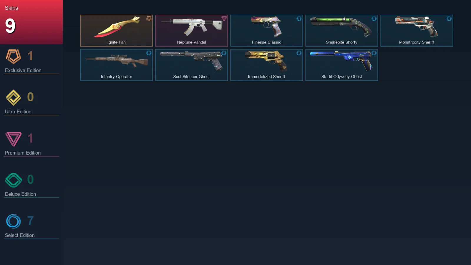 EU | Lv113 | Unranked | 9 Skin | 24 Agent | 34 Buddy