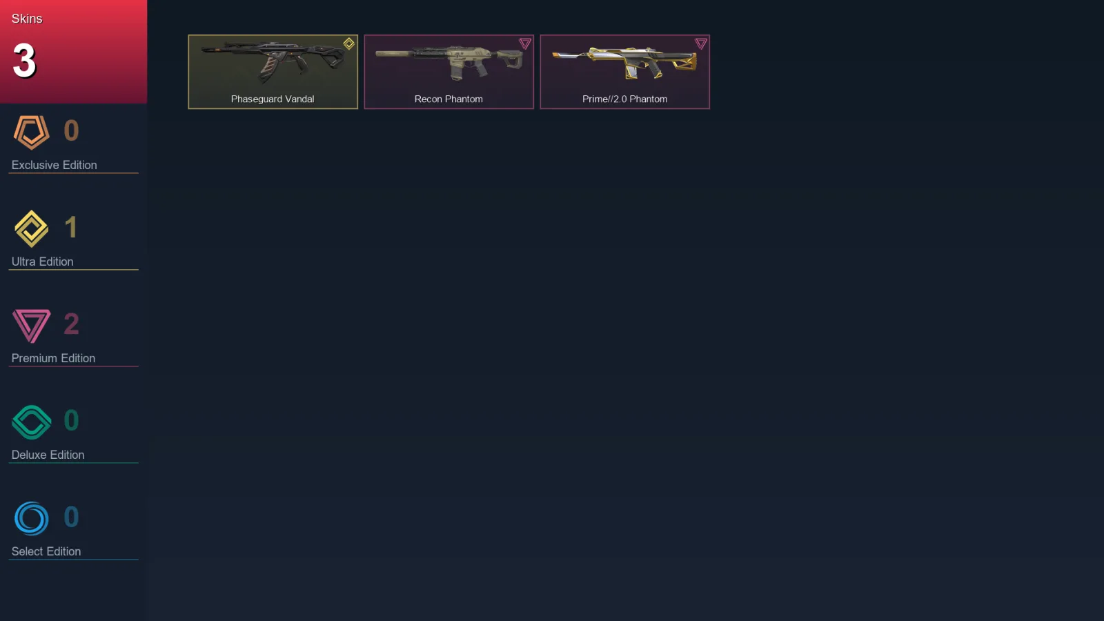 AP | Lv34 | Unranked | 3 Skin | 13 Agent | 11 Buddy