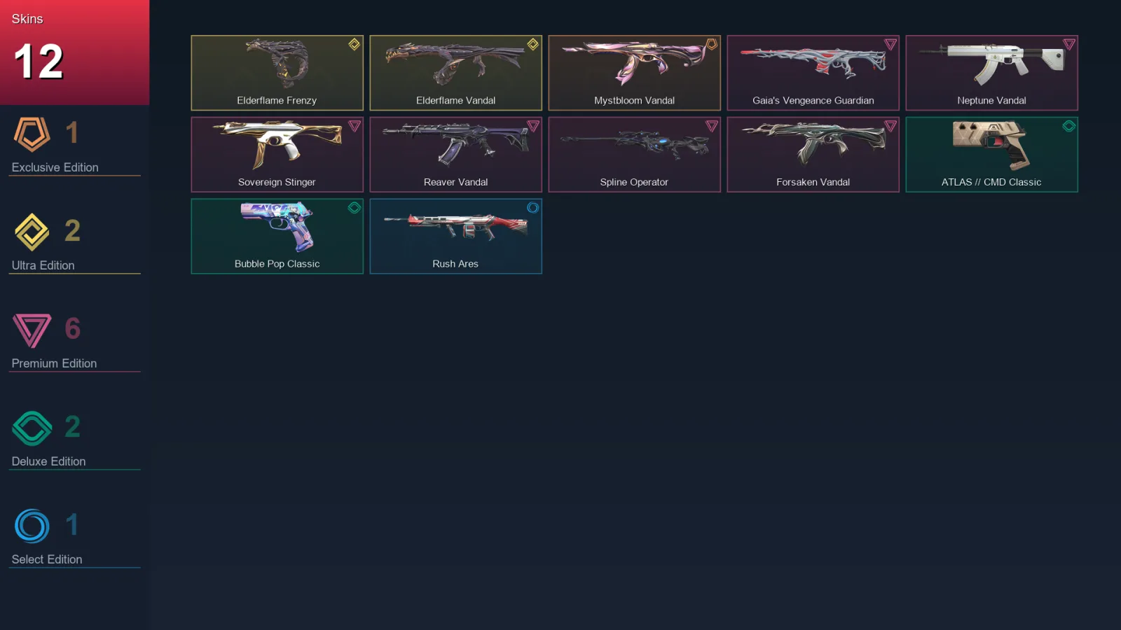 EU | Lv141 | Unranked | 12 Skin | 28 Agent | 53 Buddy