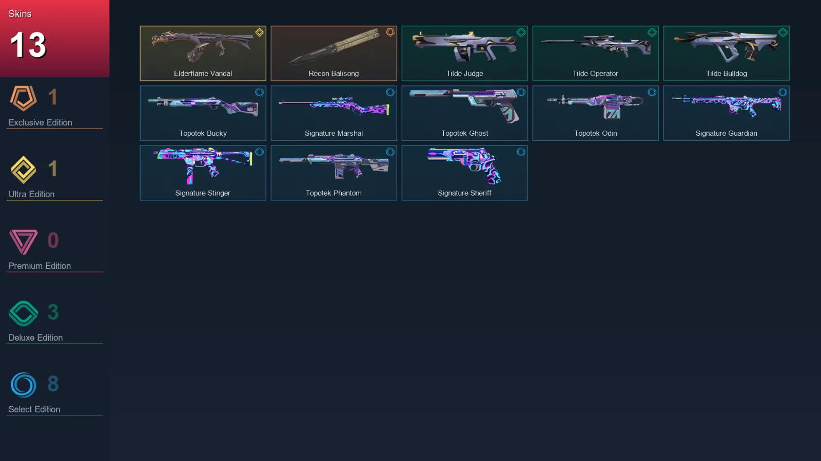 EU | Lv37 | Unranked | 13 Skin | 12 Agent | 19 Buddy