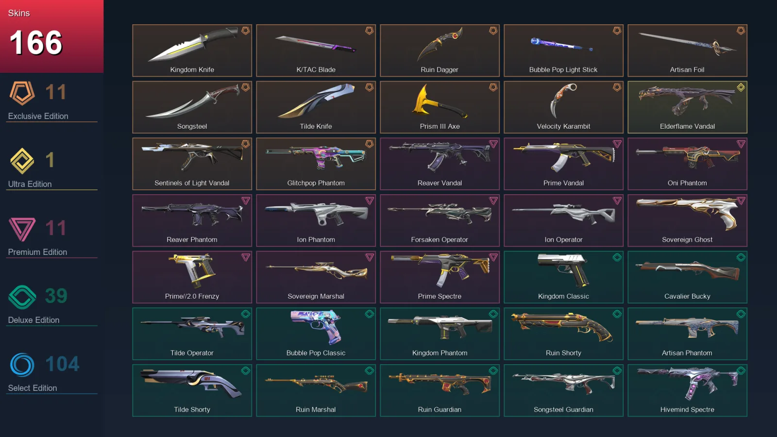 BR | Lv395 | Unranked | 166 Skin | 26 Agent | 193 Buddy — Valorant account