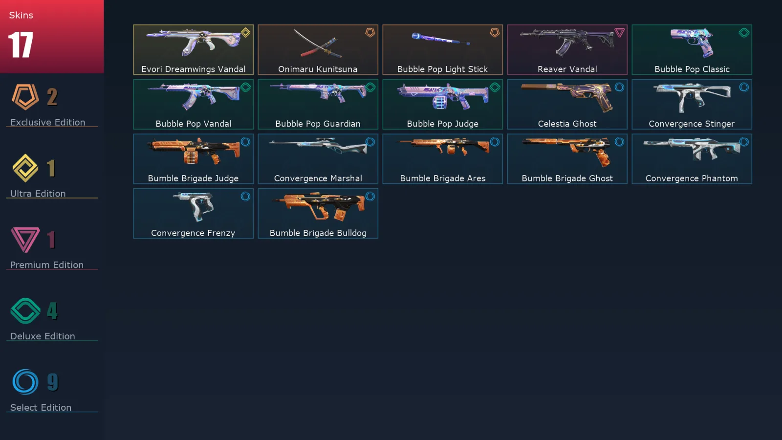 [Valorant] | EU | Level 92 | Gold 1 | 26 Agents | 17 Skins