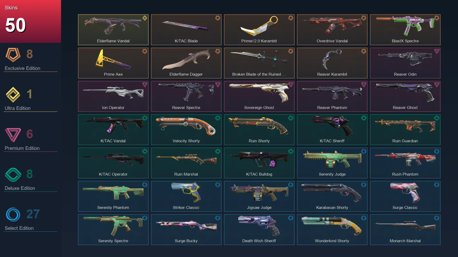 AP | Lv160 | Unranked | 50 Skin | 23 Agent | 79 Buddy
