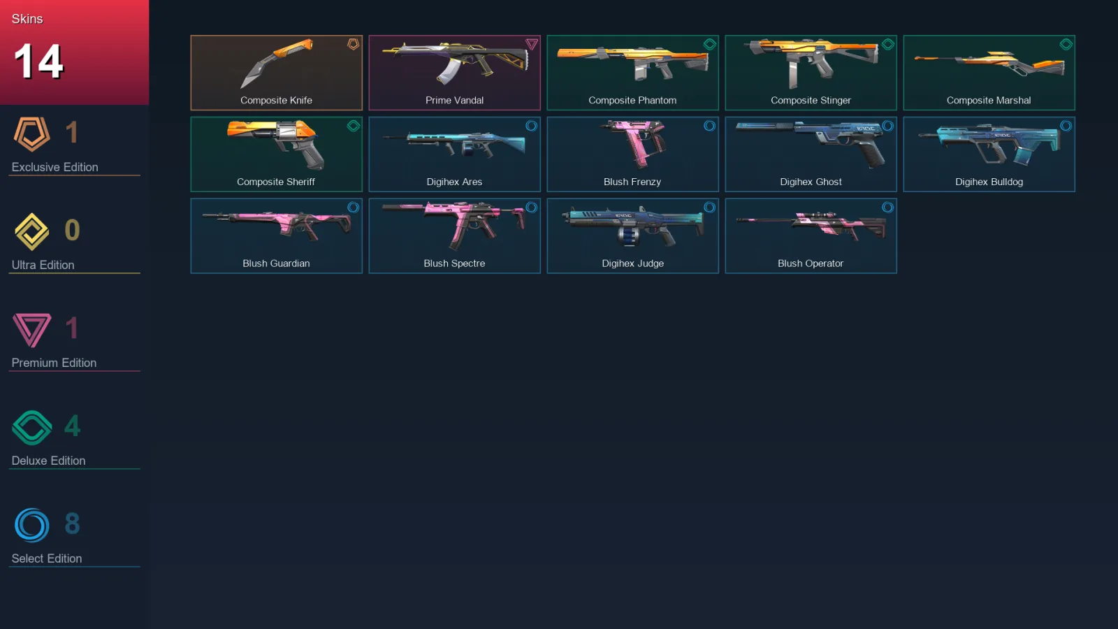 EU | Lv42 | Unranked | 14 Skin | 16 Agent | 17 Buddy