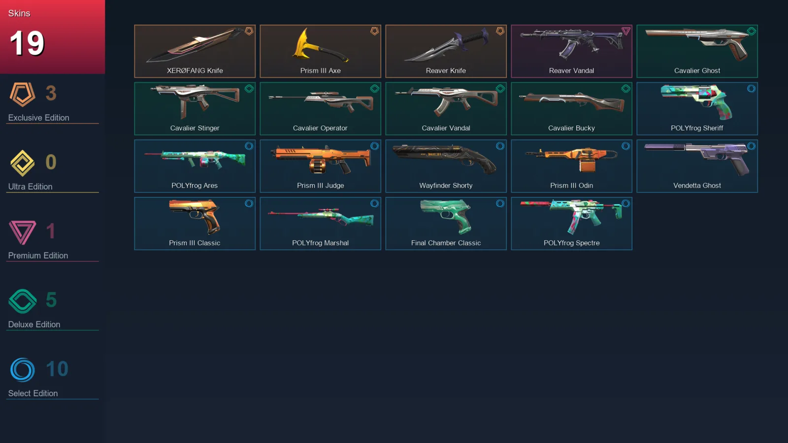 BR | Lv99 | Unranked | 19 Skin | 18 Agent | 72 Buddy