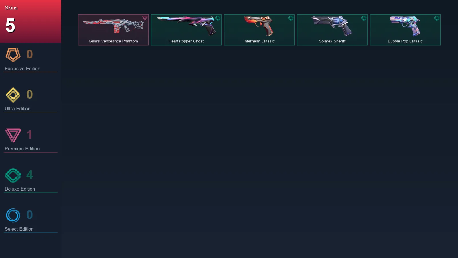 EU | Lv111 | Unranked | 5 Skin | 28 Agent | 35 Buddy — Unranked / Smurf Valorant