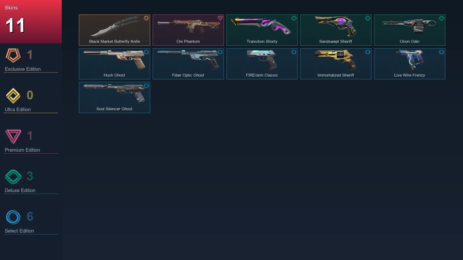 AP | Lv122 | Unranked | 11 Skin | 25 Agent | 55 Buddy