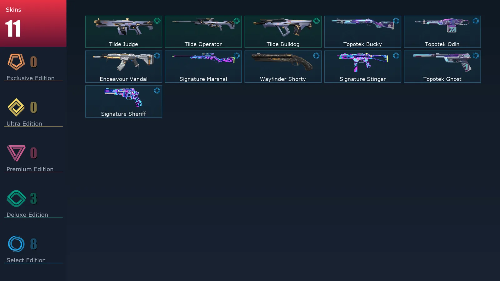 [Valorant] | EU | Level 29 | 8 Agents | 11 Skins