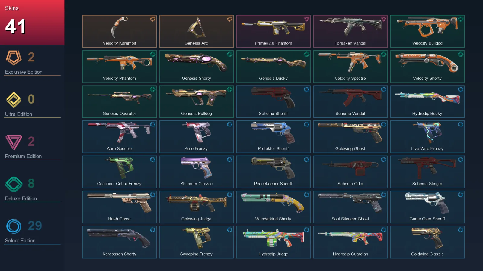 AP | Lv247 | Unranked | 41 Skin | 27 Agent | 96 Buddy