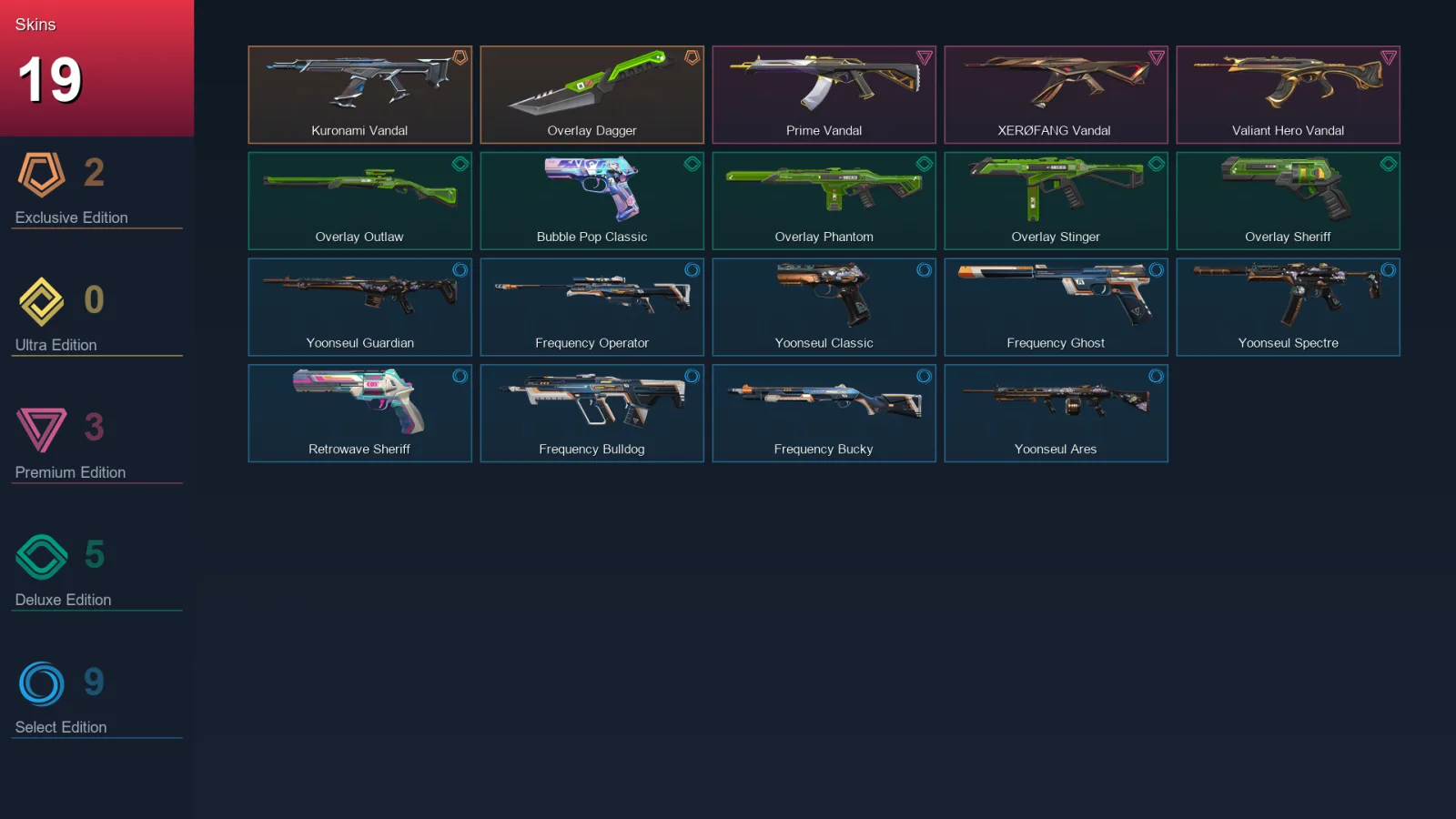 BR | Lv75 | Unranked | 19 Skin | 23 Agent | 32 Buddy