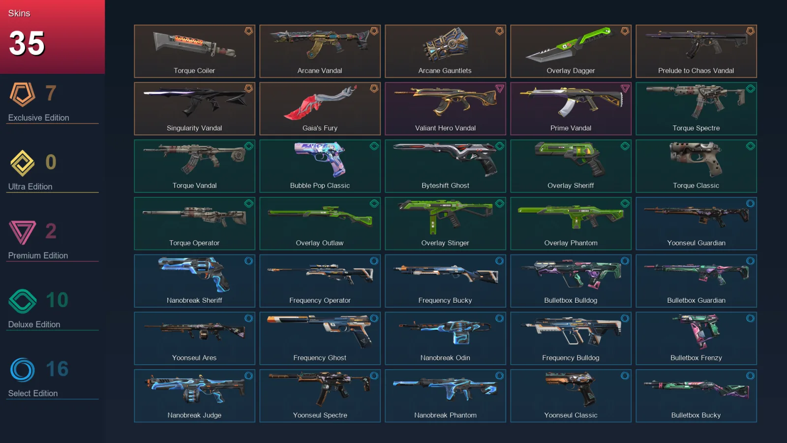 AP | Lv88 | Unranked | 35 Skin | 23 Agent | 54 Buddy