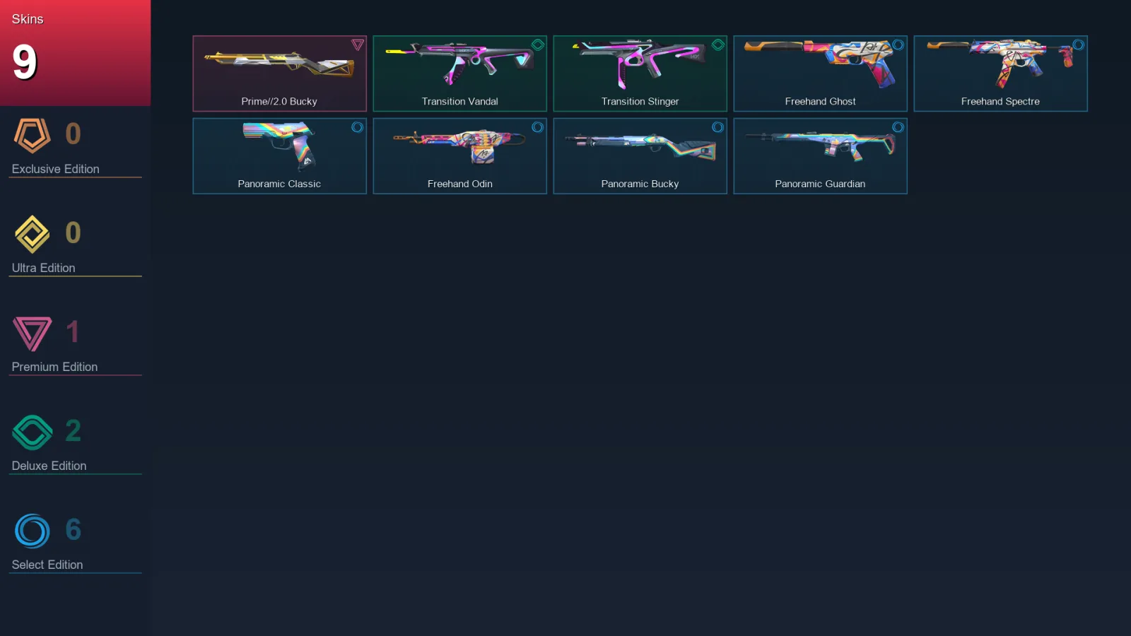 AP | Lv42 | Unranked | 9 Skin | 14 Agent | 24 Buddy — Valorant account