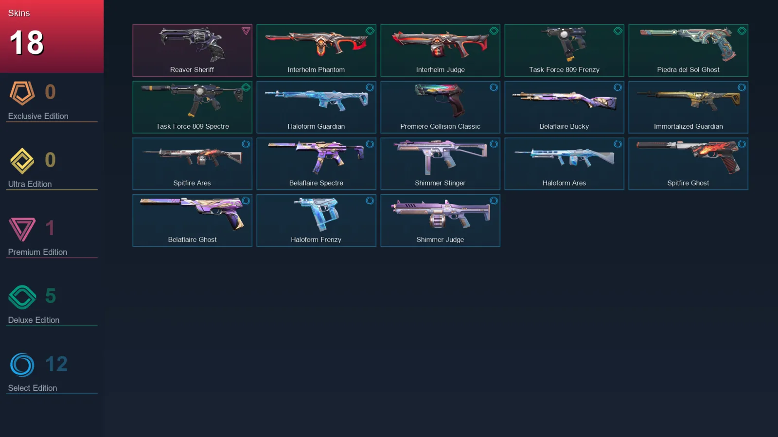 EU | Lv30 | Unranked | 18 Skin | 9 Agent | 19 Buddy
