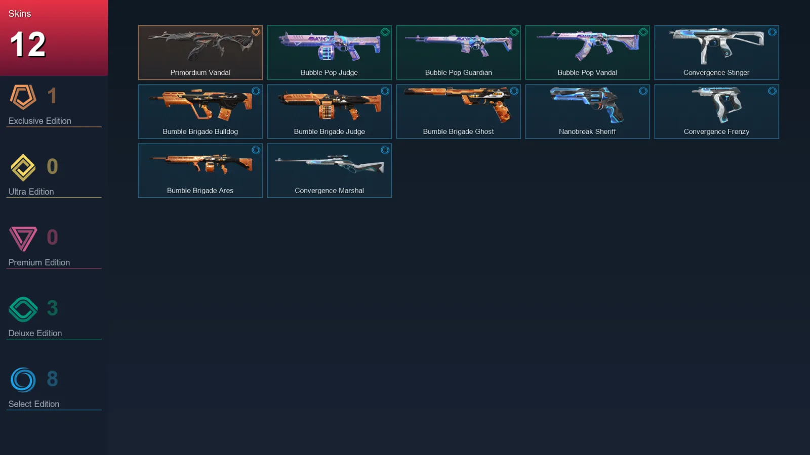 AP | Lv42 | Unranked | 12 Skin | 14 Agent | 15 Buddy — Valorant account