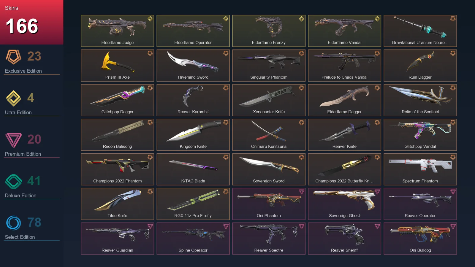 AP | Lv348 | Unranked | 166 Skin | 27 Agent | 178 Buddy