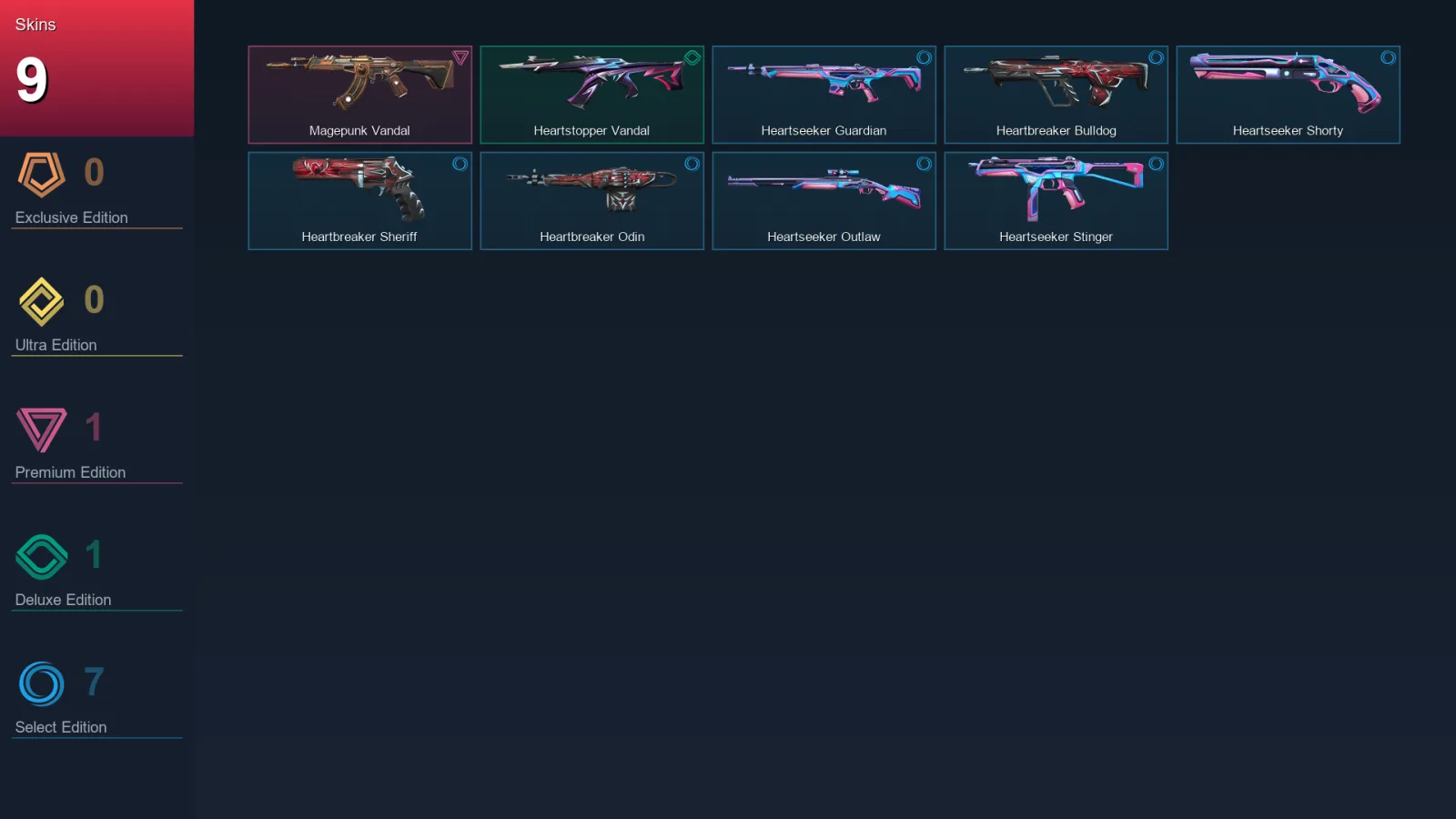 EU | Lv33 | Unranked | 9 Skin | 12 Agent | 13 Buddy
