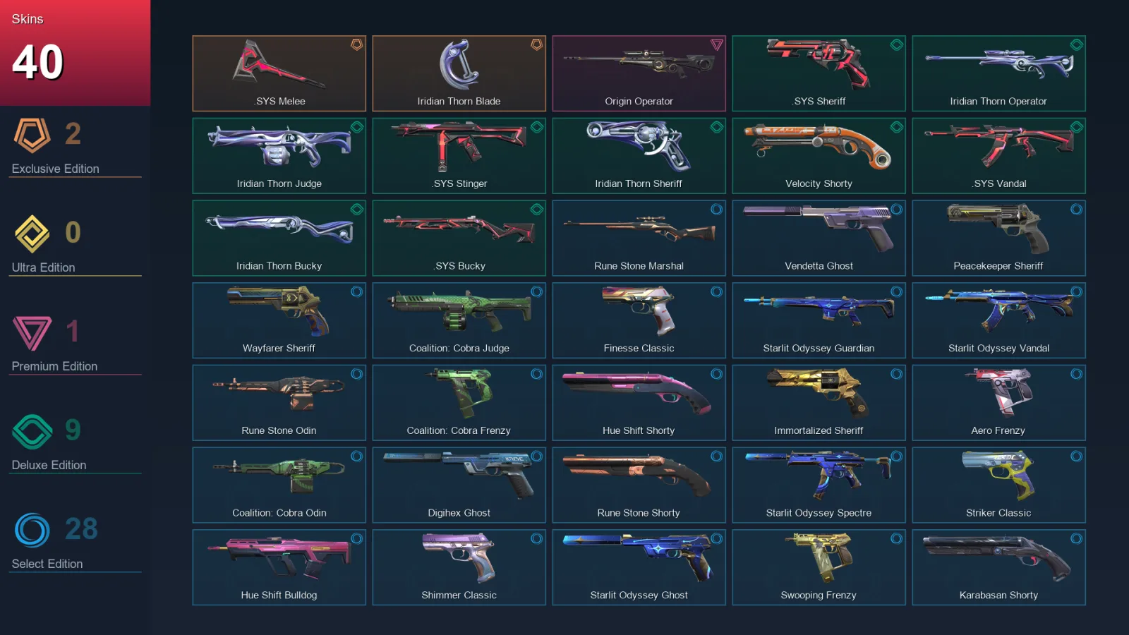 AP | Lv193 | Unranked | 40 Skin | 25 Agent | 73 Buddy — Valorant account