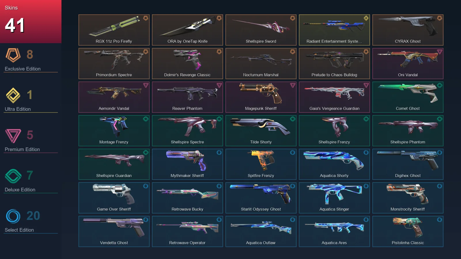 EU | Lv283 | Unranked | 41 Skin | 28 Agent | 79 Buddy — Valorant account