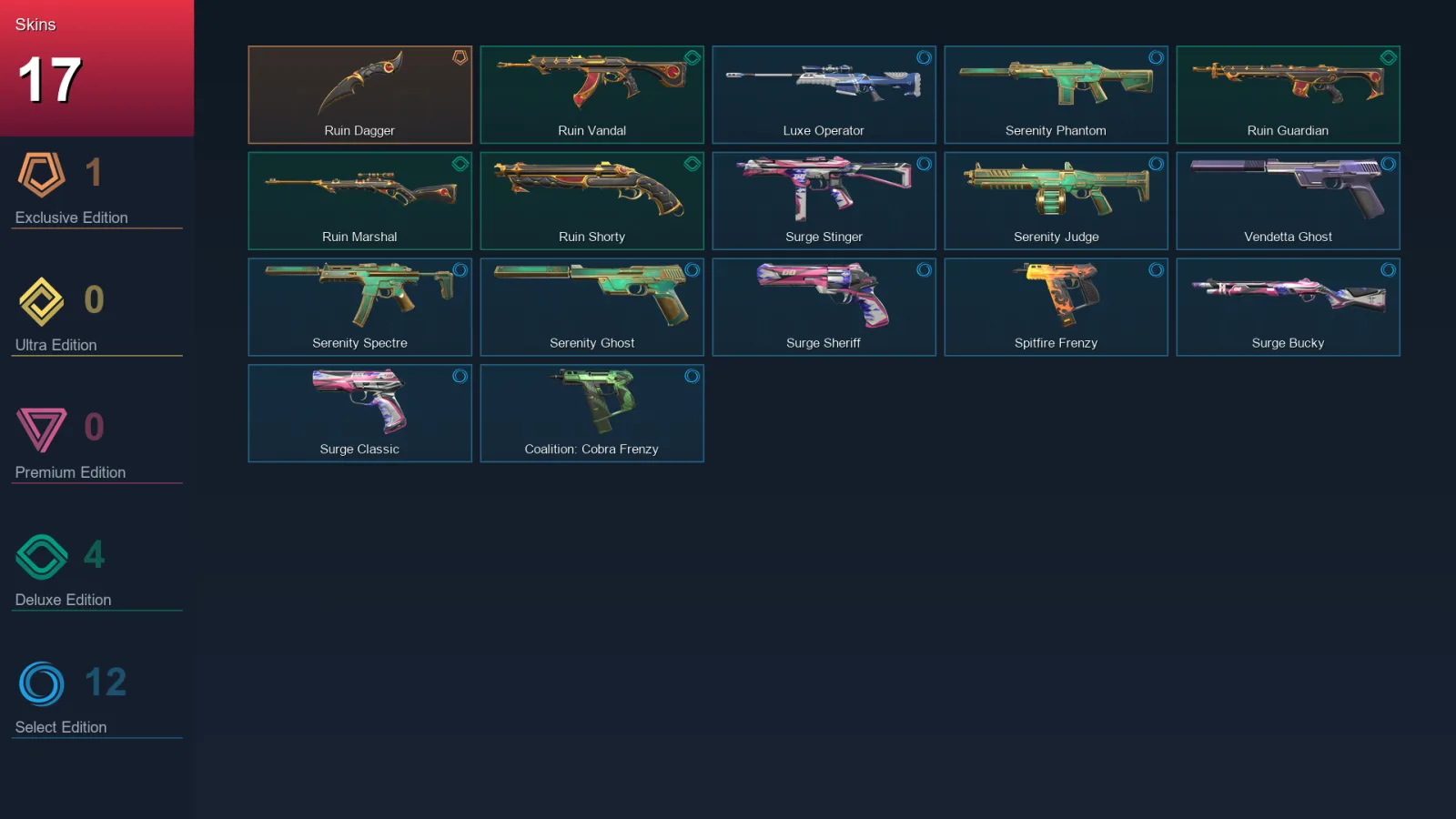 AP | Lv119 | Unranked | 17 Skin | 22 Agent | 57 Buddy — Valorant account