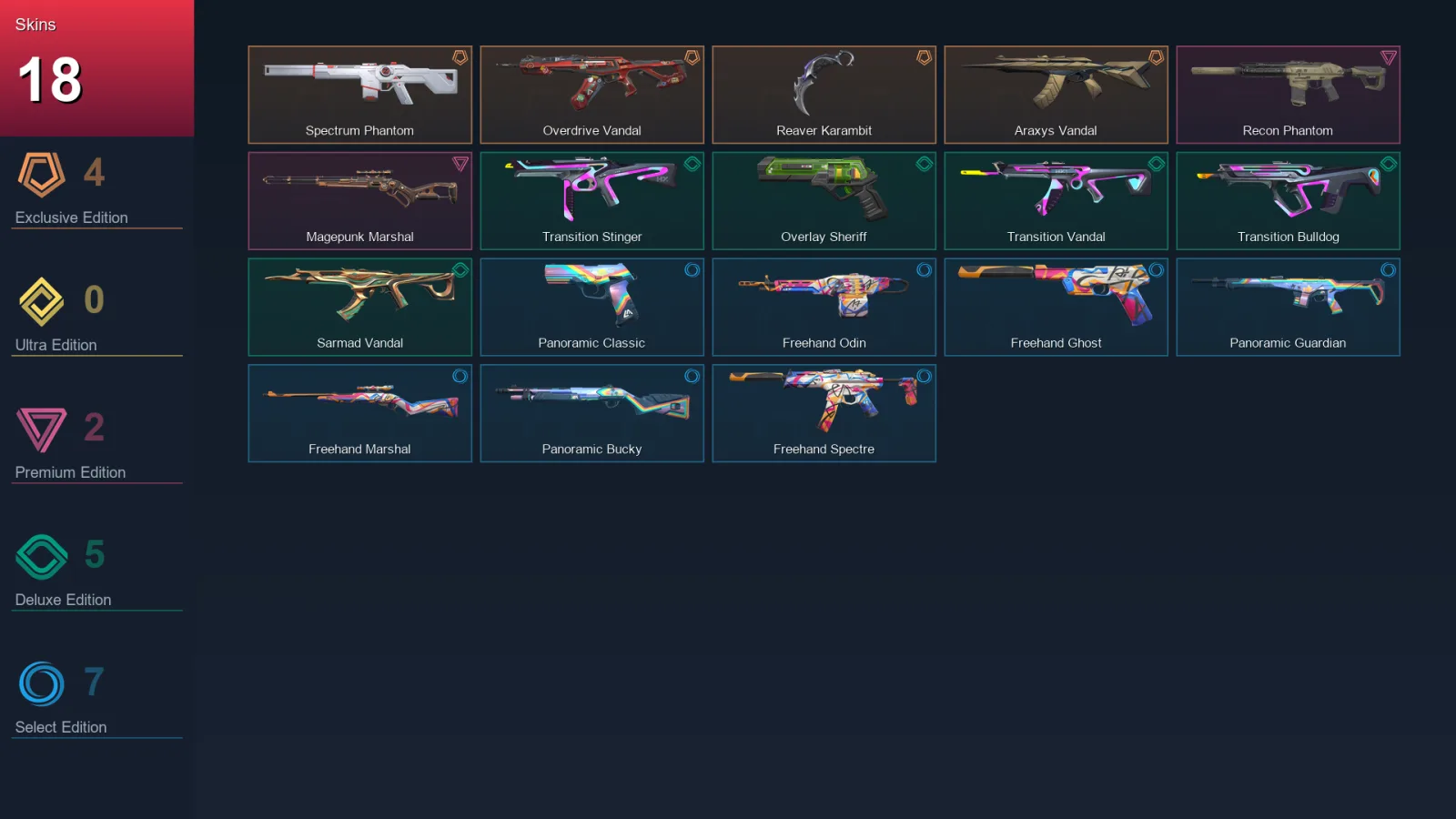 NA | Lv61 | Unranked | 18 Skin | 23 Agent | 34 Buddy — Valorant account